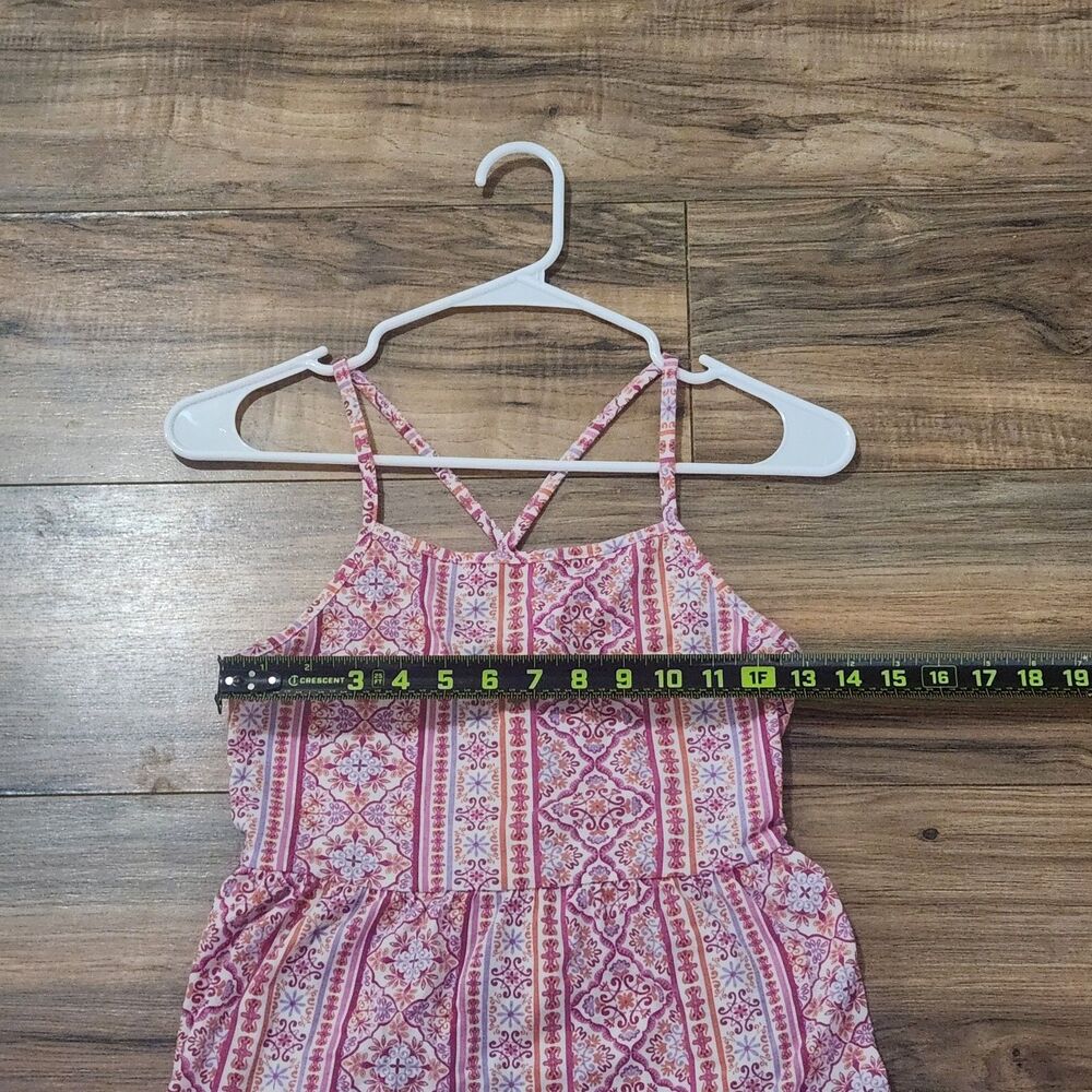 Place Girls Sundress XL 14 Pink Boho Sleeveless Strappy Summer Midi Dress - Picture 7 of 7